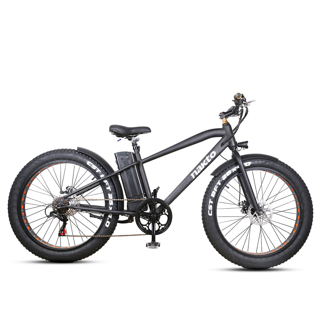 NAKTO Cruiser 36V 10Ah 300W Fat Tire Electric Bike Electric Ride Co