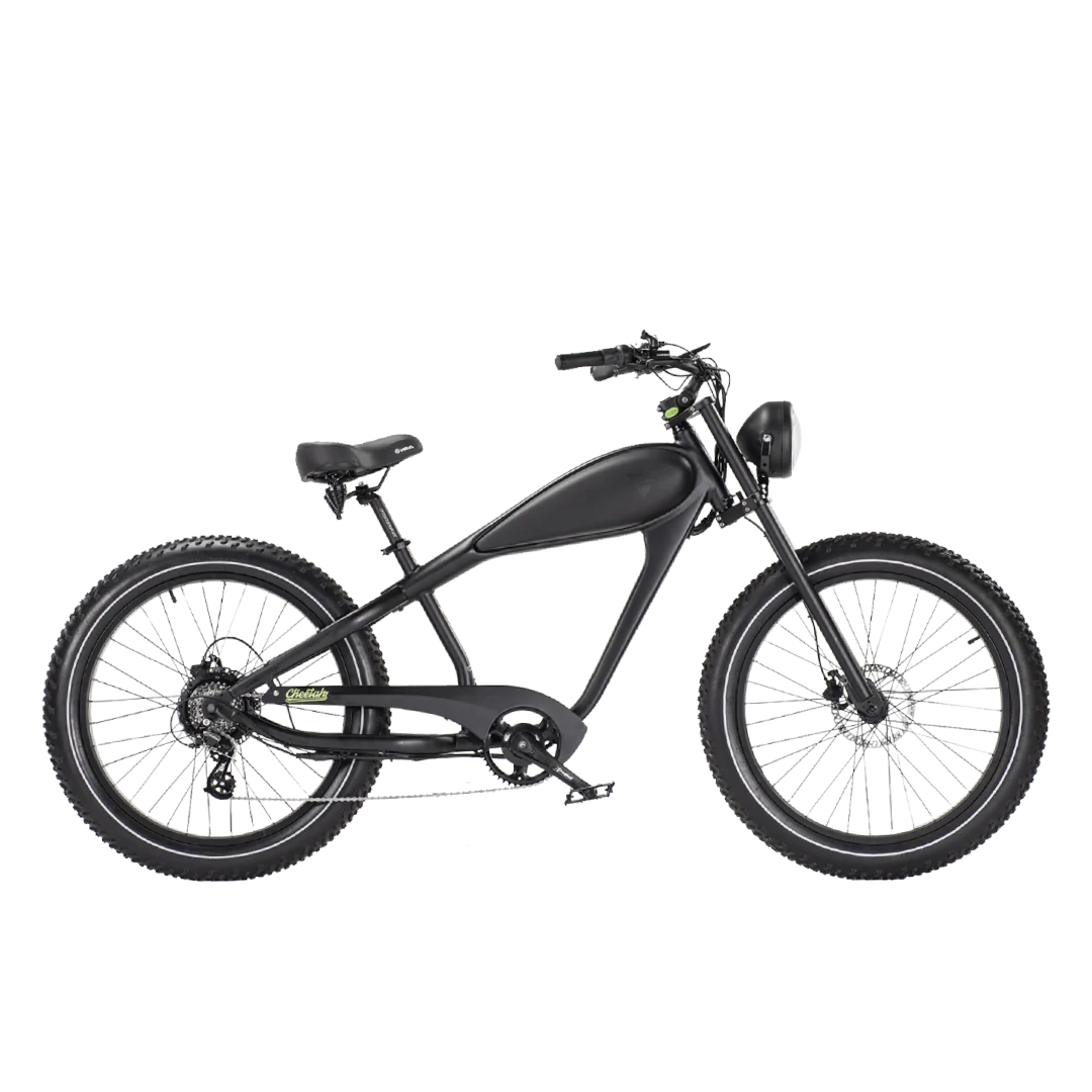 REVI Bikes Cheetah Plus Cafe Racer, Black/Black