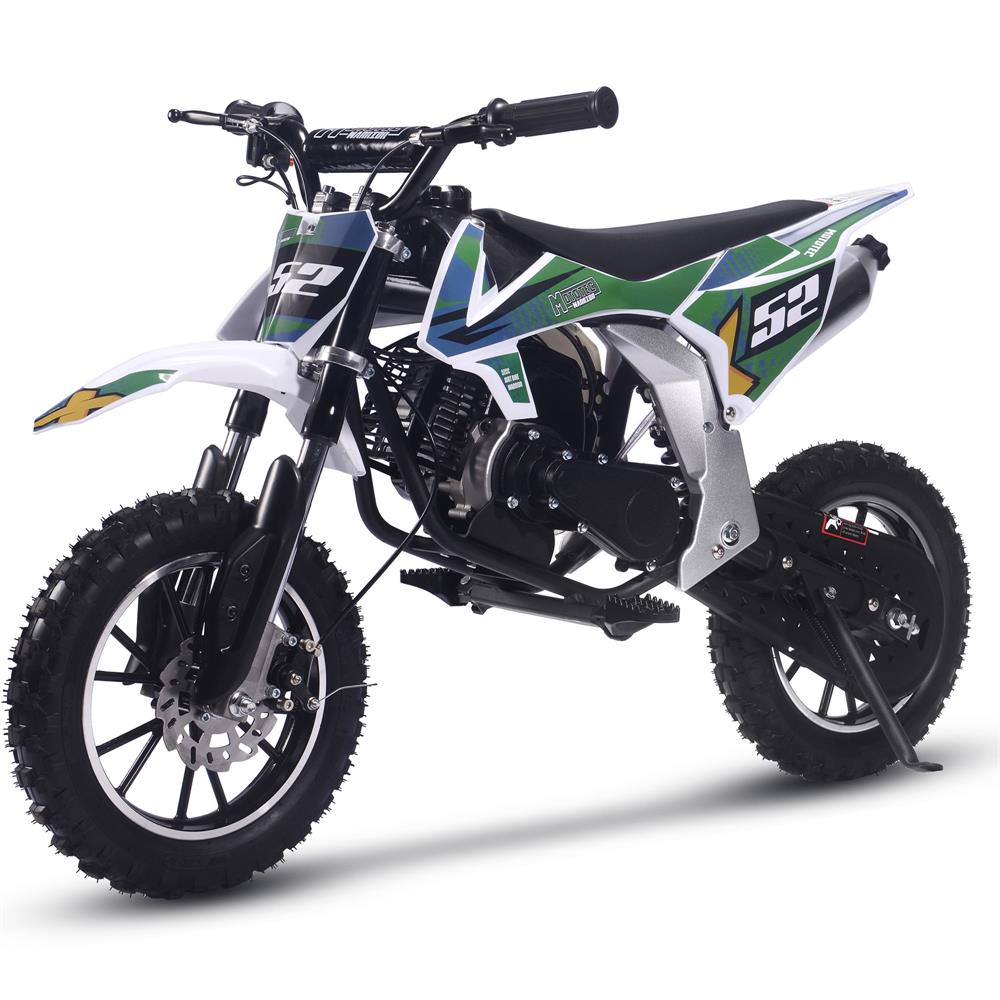 MotoTec Warrior 52cc 2-Stroke Kids Gas Dirt Bike – Electric Ride