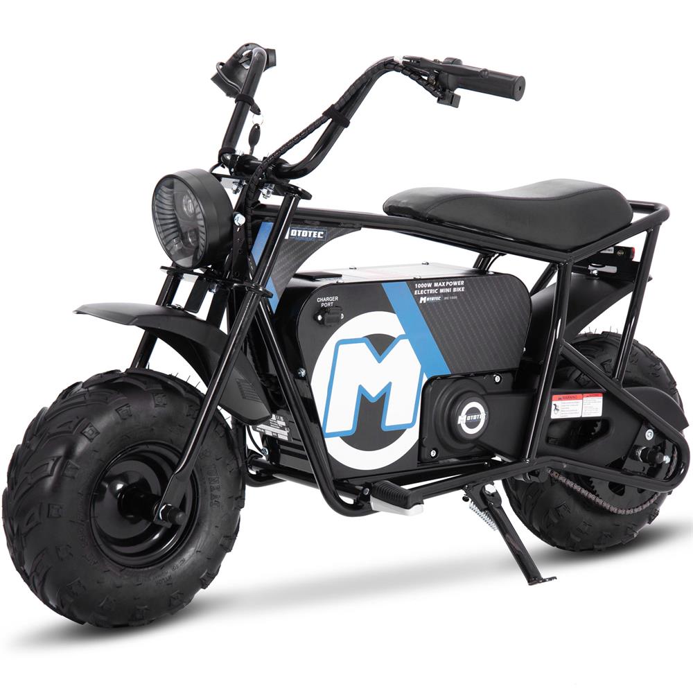 MotoTec 48v 1000w Electric Powered Mini Bike Black MotoTec 48v 1000w Electric Powered Mini Bike Black