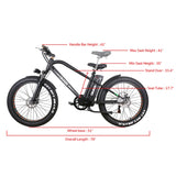 NAKTO Super Cruiser 48V/12Ah 750W Electric Bike
