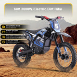 MotoTec Pro 60V/15.6Ah 2000W Off-Road Electric Dirt Bike (HP115E)