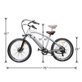 NAKTO Santa Monica 48V/10Ah 750W Fat Tire Electric Bike