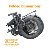 EUNORAU E-FAT-MN 48V 12.5Ah/17.5Ah 500W Folding Fat Tire Electric Bike