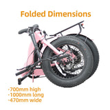 EUNORAU E-FAT-STEP 48V 12.5Ah/17.5Ah 500W Folding Step-Thru Electric Bike