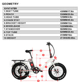 EUNORAU E-FAT-STEP 48V 12.5Ah/17.5Ah 500W Folding Step-Thru Electric Bike