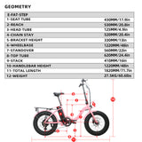 EUNORAU E-FAT-STEP 48V 12.5Ah/17.5Ah 500W Folding Step-Thru Electric Bike