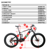 2 x EUNORAU FAT-HS 48V/14Ah 1000W Fat Tire Electric Mountain Bike