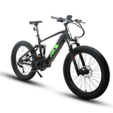 2 x EUNORAU FAT-HS 48V/14Ah 1000W Fat Tire Electric Mountain Bike