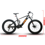 2 x EUNORAU FAT-HS 48V/14Ah 1000W Fat Tire Electric Mountain Bike