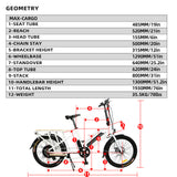 EUNORAU MAX-CARGO 48V/11.6Ah 750W Dual Battery Electric Cargo Bike