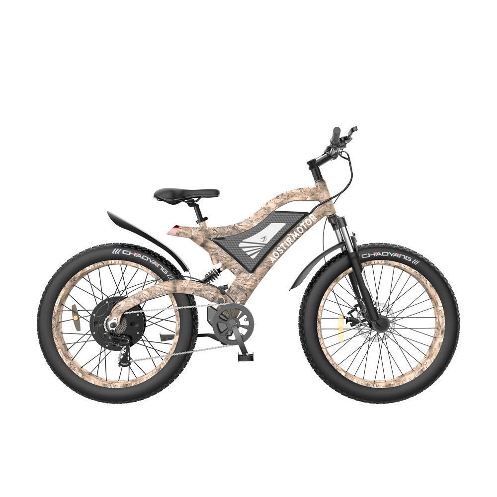 AOSTIRMOTOR S18 48V 15Ah 1500W Fat Tire Electric Bike