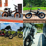 AOSTIRMOTOR A20 36V/13Ah 500W Fat Tire Folding Electric Bike