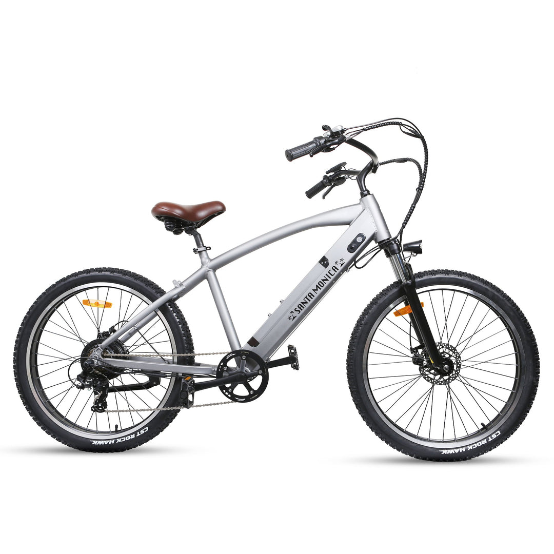 santa monica electric bicycles NAKTO Santa Monica 48V/10Ah 750W Fat Tire Electric Bike – Electric Ride Co