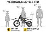 Heybike V1 Pro 72V/27Ah 8000W Off-Road Electric Dirt Bike
