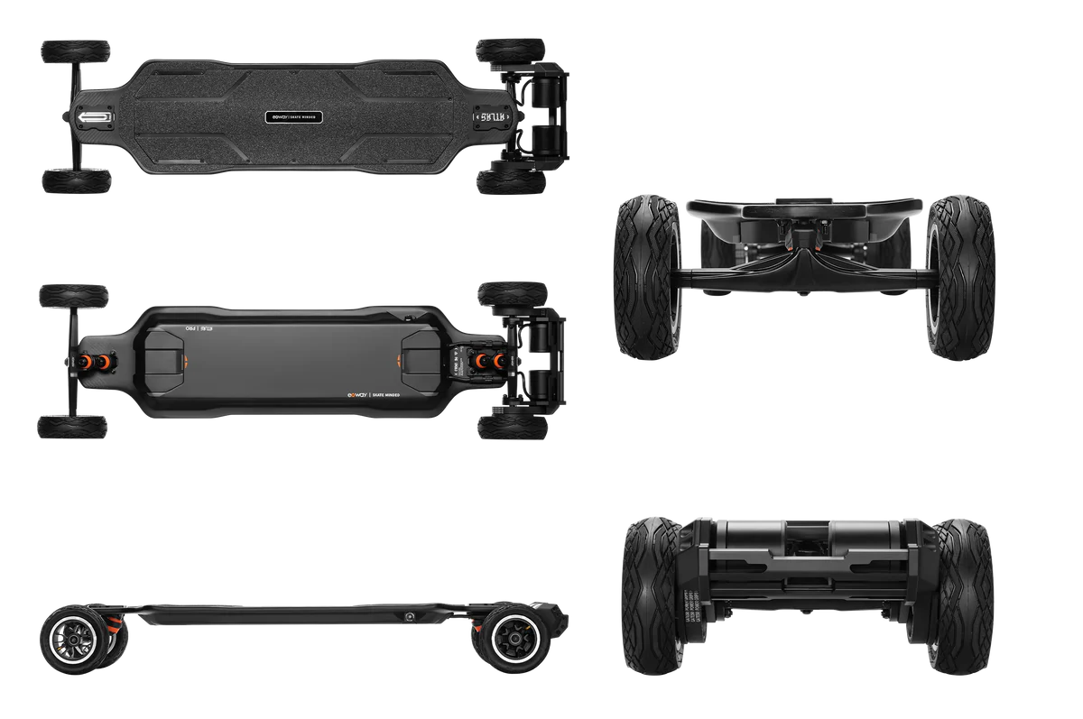 Pneus Tout-terrain 200 Mm Pour Skate électrique EXWAY Atlas Pro – 4 Pneus Complets Intérieur/extérieur – Meilleure Adhérence Et Durabilité - 4