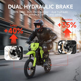 QRONGE X1 Spark M 60V/28.8Ah 4500W Off-Road Electric Dirt Bike