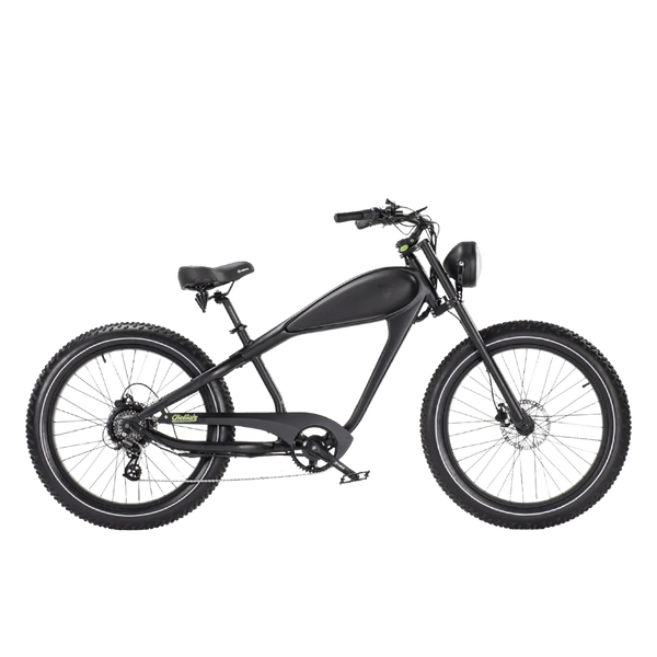 REVI Bikes Cheetah Plus Cafe Racer, Black/Black
