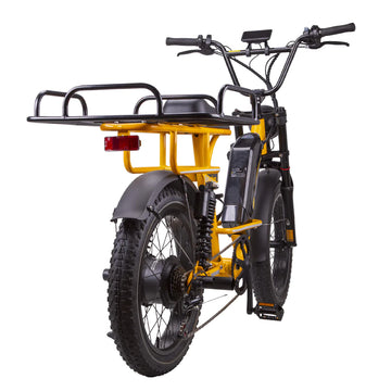nakto cargo electric bicycle Fat Tire F4 750W Rear Hub 36V 250W Mi Travel Backpack Amazon Color:Black&AquaBlue Decals SP2026