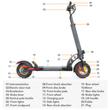 AOKDA A1 48V/12.5Ah 800W Electric Scooter