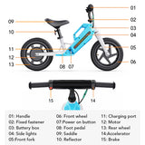 AOKDA K8 21.6V/5.2Ah 180W Kids Electric Balance Bike