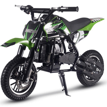 MotoTec Alien 50cc 2-Stroke Kids Gas Dirt Bike – Electric Ride