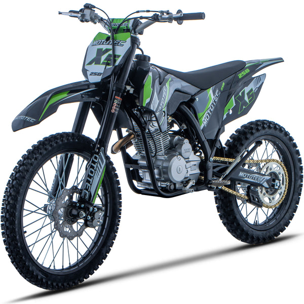 MotoTec X5 250cc 4-Stroke Gas Dirt Bike – Electric Ride Co.