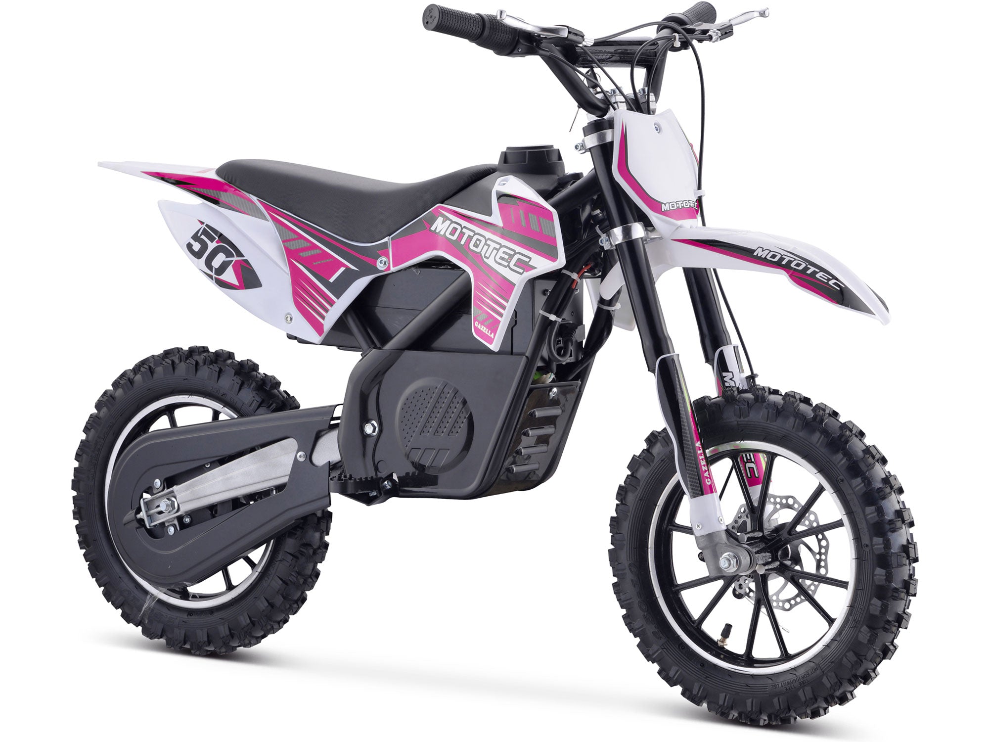 Pink electric shop dirt bike