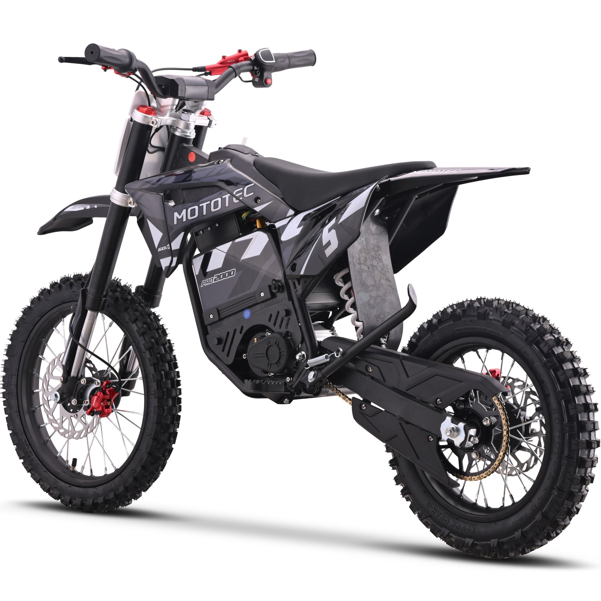 MotoTec Pro 60V/15.6Ah 2000W Off-Road Electric Dirt Bike
