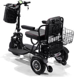 MotoTec Folding Mobility Electric Trike 48V/15.6Ah 1000W Dual Motor