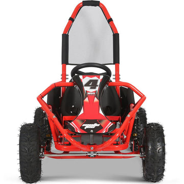 MotoTec Mud Monster 98cc Gas Full Suspension Kids' Go-Kart Green