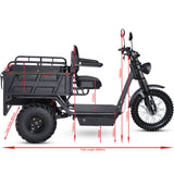 MotoTec Electric Trike 60V/38Ah 2500W