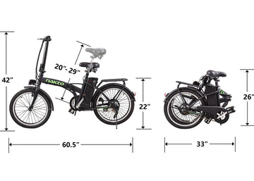 NAKTO Fashion 36V/10Ah 250W Folding Electric Bike – Electric Ride Co