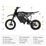 VIPCOO H3 48V/23Ah 3500W Off-Road Electric Dirt Bike