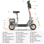 VIPCOO VS2 48V/13Ah 700W Electric Scooter