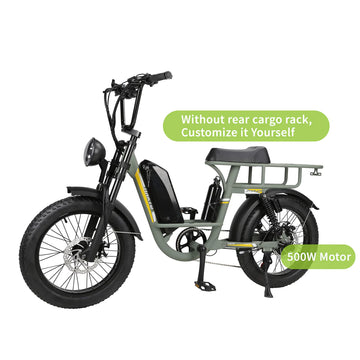 NAKTO F4 48V 20Ah 16Ah 750W 500W Cargo Electric Bike Electric Ride Co