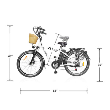 NAKTO City Stroller 36V/12Ah 600W Electric Bike – Electric Ride Co