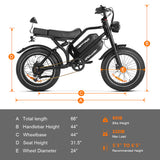 HappyRun G70 48V/26Ah 750W Electric Cargo Bike