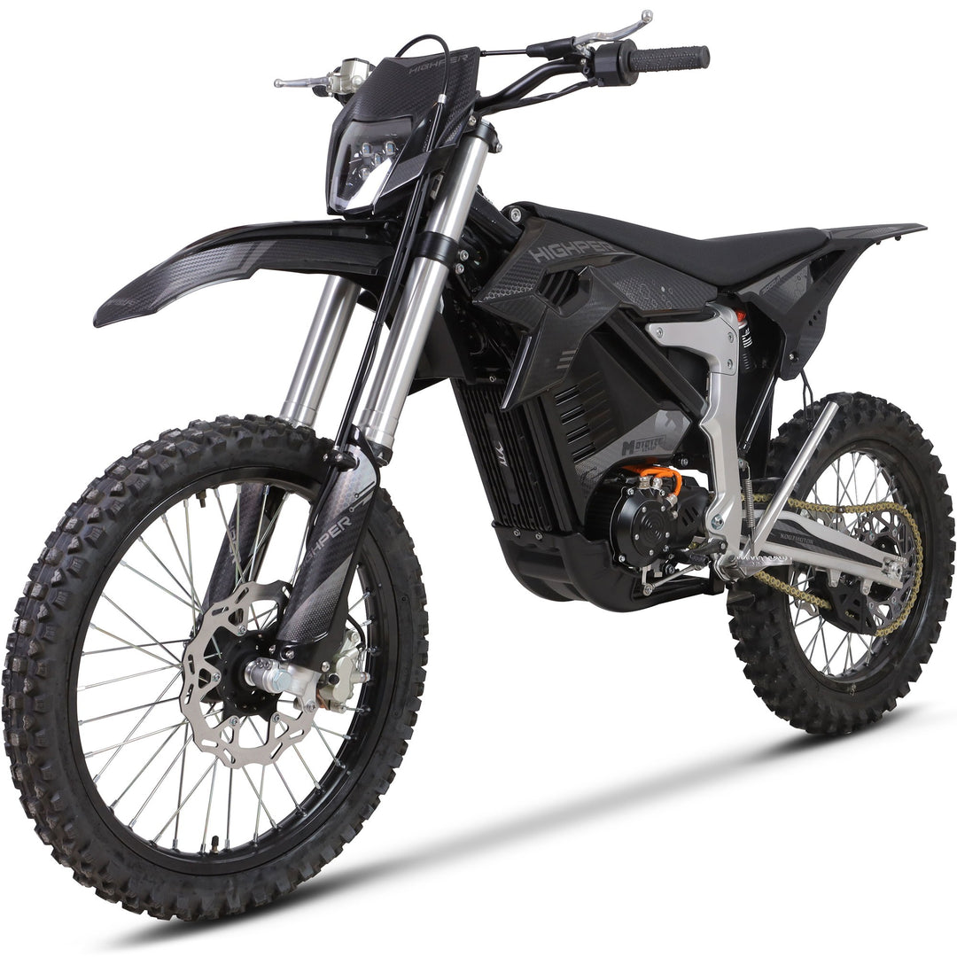 MotoTec Venom 72v 12000w Electric Dirt Bike White
