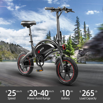 DYU D3F 14 Inch Mini Folding Electric Bike DYU D3F 14 Inch Mini Folding Electric Bike