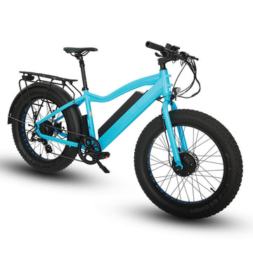 all wheel drive electric bicycle EUNORAU FAT-AWD 48V 15.6Ah/25Ah 600W All Wheel Drive Electric Bike – Electric Ride Co