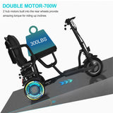 MotoTec Folding Mobility Electric Trike 48V 700W