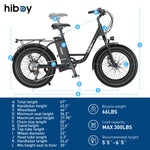 Hiboy EX6 48V/15Ah 500W Fat Tire Electric Bike