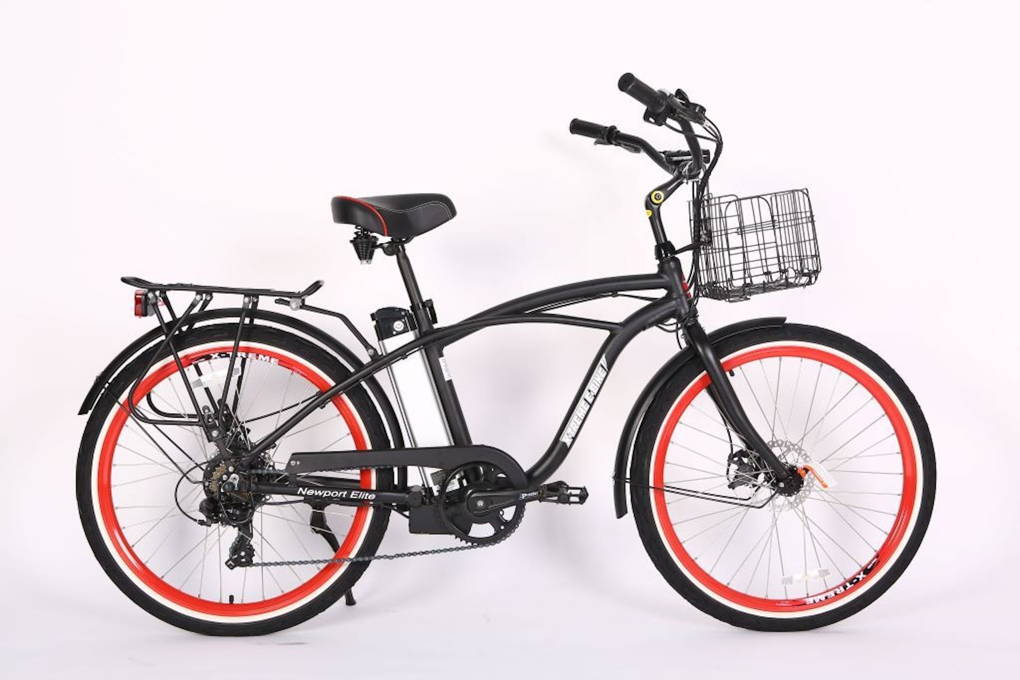 X Treme Newport Elite 24V 300W Beach Cruiser Electric Bike